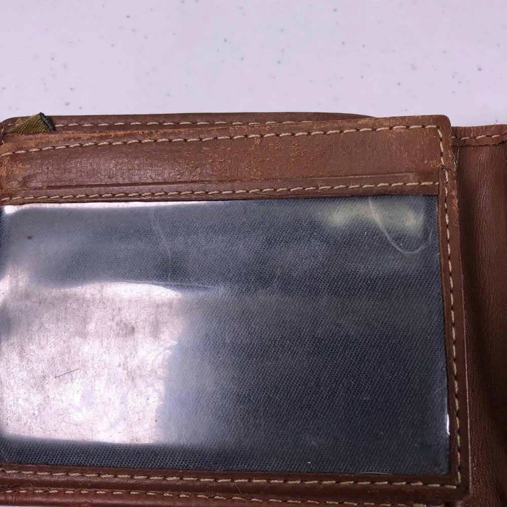 TIMBERLAND Brown Leather Bifold Wallet